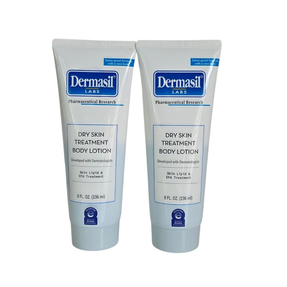 Dermasil Dry Skin Treatment Body Lotion 8 oz , Lot Of 2